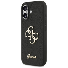 „Guess“ fiksuoto blizgučių dizaino „iPhone 17“ dėklas – juodas