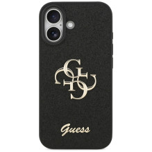 Guess Fixed Glitter Big 4G case for iPhone 17 - black