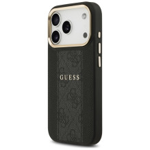 „Guess 4G Stripe MagSafe“ dėklas, skirtas „iPhone 17 Pro“ – juodas