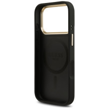 „Guess 4G Stripe MagSafe“ dėklas, skirtas „iPhone 17 Pro“ – juodas