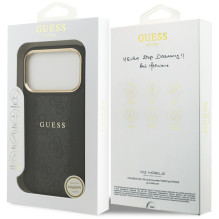 „Guess 4G Stripe MagSafe“ dėklas, skirtas „iPhone 17 Pro“ – juodas