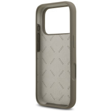 „Guess“ silikoninis „Big 4G Script“ dėklas, skirtas „iPhone 17 Pro“ – rudas