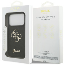 „Guess“ fiksuoto blizgučių dizaino „iPhone 17 Pro“ dėklas – juodas