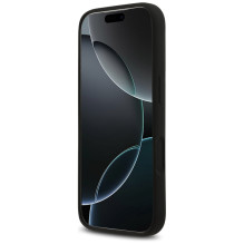 „Guess“ silikoninis „Big 4G Script“ dėklas, skirtas „iPhone 17 Pro“ – juodas