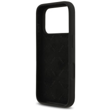 „Guess“ silikoninis „Big 4G Script“ dėklas, skirtas „iPhone 17 Pro“ – juodas