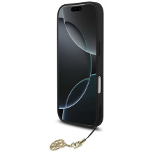 „Guess 4G Charms Collection“ „MagSafe“ dėklas, skirtas „iPhone 17 Pro“ – juodas