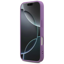 „Guess“ fiksuoto blizgučių dizaino „iPhone 17 Pro“ dėklas – violetinis