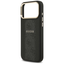 Guess 4G Stripe MagSafe case for iPhone 17 Pro Max - black