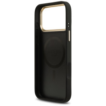 „Guess 4G Stripe MagSafe“ dėklas, skirtas „iPhone 17 Pro Max“ – juodas