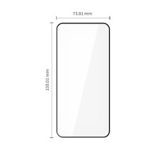 „Tech-Protect Glass Fit+“ grūdinto stiklo paketas, skirtas „Xiaomi Redmi Note 15 Pro 5G“ – juodas