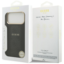 Guess 4G Stripe MagSafe case for iPhone 17 Pro Max - black