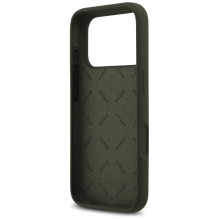„Guess“ silikoninis „Big 4G Script“ dėklas, skirtas „iPhone 17 Pro“ – žalias
