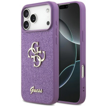 Guess Fixed Glitter Big 4G case for iPhone 17 Pro Max - purple