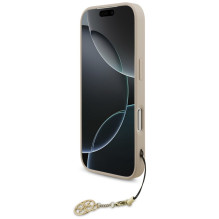 „Guess 4G Charms Collection“ „MagSafe“ dėklas, skirtas „iPhone 17 Pro“ – rožinis