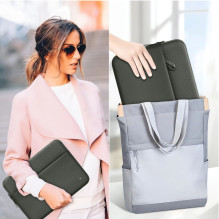 „Tech-Protect“ nešiojamojo kompiuterio krepšys su užtrauktuku 15–16 colių įstrižai – žalias