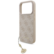 „Guess 4G Charms Collection“ „MagSafe“ dėklas, skirtas „iPhone 17 Pro“ – rožinis