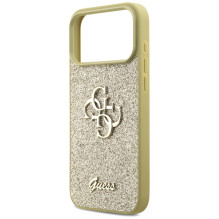 Guess Fixed Glitter Big 4G case for iPhone 17 Pro Max - gold