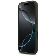 „Guess“ silikoninis „Big 4G Script“ dėklas, skirtas „iPhone 17 Pro Max“ – žalias