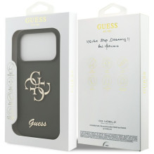 „Guess“ silikoninis „Big 4G Script“ dėklas, skirtas „iPhone 17 Pro Max“ – žalias