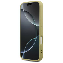 „Guess“ fiksuoto blizgučių dizaino „iPhone 17 Pro“ dėklas – auksinis