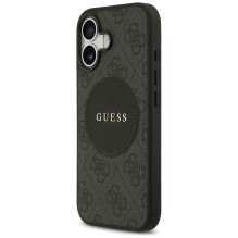 „Guess 4G Circle Classic Logo MagSafe“ dėklas, skirtas iPhone 17 – juodas