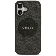 „Guess 4G Circle Classic Logo MagSafe“ dėklas, skirtas iPhone 17 – juodas