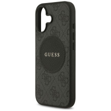 „Guess 4G Circle Classic Logo MagSafe“ dėklas, skirtas iPhone 17 – juodas