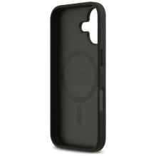 „Guess 4G Circle Classic Logo MagSafe“ dėklas, skirtas iPhone 17 – juodas