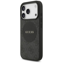 „Guess 4G Circle Classic Logo MagSafe“ dėklas, skirtas „iPhone 17 Pro“ – juodas