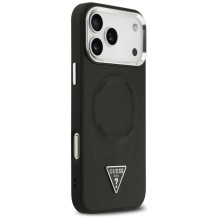 „Guess“ trikampio formos logotipo „MagSafe“ dėklas, skirtas „iPhone 17 Pro“ – juodas