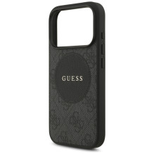 „Guess 4G Circle Classic Logo MagSafe“ dėklas, skirtas „iPhone 17 Pro“ – juodas
