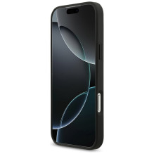 „Guess Grained Big 4G Classic Logo“ dėklas, skirtas „iPhone 17 Pro Max“ – juodas