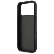 „Guess Grained Big 4G Classic Logo“ dėklas, skirtas „iPhone 17 Pro Max“ – juodas