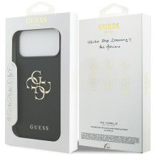 Guess Grained Big 4G &amp; Classic Logo case for iPhone 17 Pro Max - black