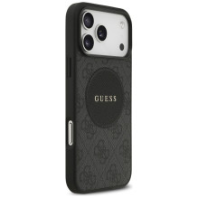 „Guess 4G Circle Classic Logo MagSafe“ dėklas, skirtas „iPhone 17 Pro Max“ – juodas