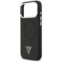 „Guess“ trikampio formos logotipo „MagSafe“ dėklas, skirtas „iPhone 17 Pro Max“ – juodas