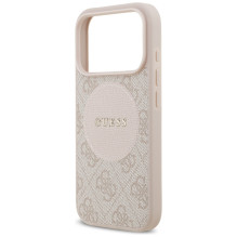 Guess 4G Circle Classic Logo MagSafe Case for iPhone 17 Pro - Pink