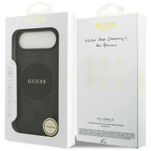 „Guess 4G Circle Classic Logo MagSafe“ dėklas, skirtas „iPhone Air“ – juodas