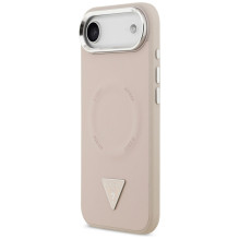 „Guess“ trikampio logotipo „MagSafe“ dėklas, skirtas „iPhone Air“ – rožinis