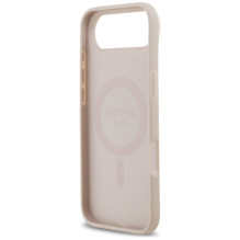 „Guess 4G Circle Classic Logo MagSafe“ dėklas, skirtas „iPhone Air“ – rožinis