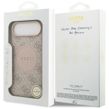 „Guess 4G Circle Classic Logo MagSafe“ dėklas, skirtas „iPhone Air“ – rožinis