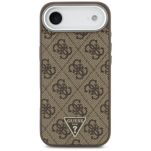 „Guess 4G“ trikampio logotipo „MagSafe“ dėklas, skirtas „iPhone Air“ – rudas