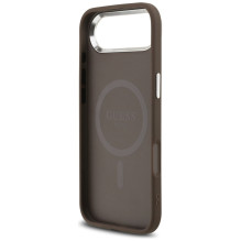 „Guess 4G“ trikampio logotipo „MagSafe“ dėklas, skirtas „iPhone Air“ – rudas