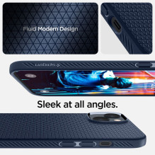 Spigen skystas oro dėklas, skirtas iPhone 14 Plus – mėlynas