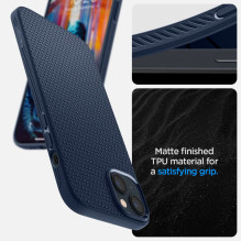 Spigen skystas oro dėklas, skirtas iPhone 14 Plus – mėlynas