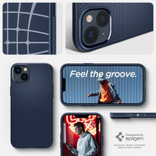 Spigen skystas oro dėklas, skirtas iPhone 14 Plus – mėlynas