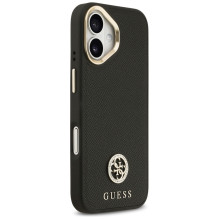 „Guess“ grūdėto Strass logotipo „MagSafe“ dėklas, skirtas iPhone 17 – juodas
