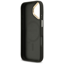 „Guess“ grūdėto Strass logotipo „MagSafe“ dėklas, skirtas iPhone 17 – juodas