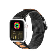 Dux Ducis dirželis (lauko versija) Apple Watch Ultra Strap, SE, 9, 8, 7, 6, 5, 4, 3, 2, 1 (49, 45, 44, 42 mm) juodos ir 