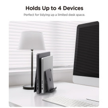 Spigen LD208S4 Desk Organizer for Laptops, Tablets, Smartphones, Keyboards - Gray